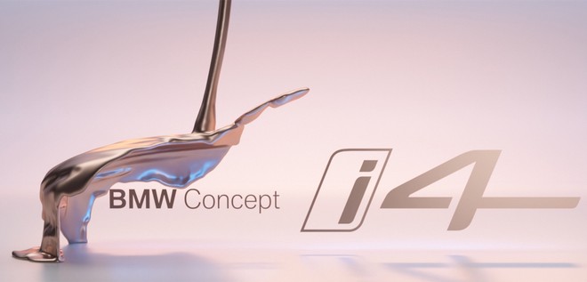 Bmw i4 Concept: le immagni teaser