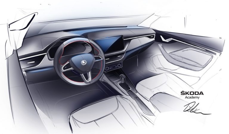 Skoda Scala Spider Concept: bozzetti ufficiali