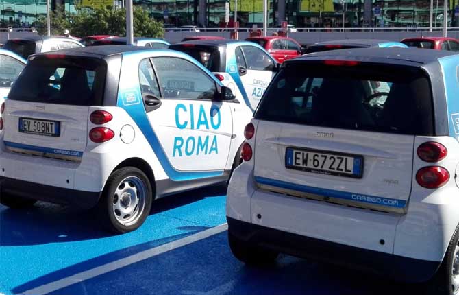 Carsharing e moto sharing a Roma