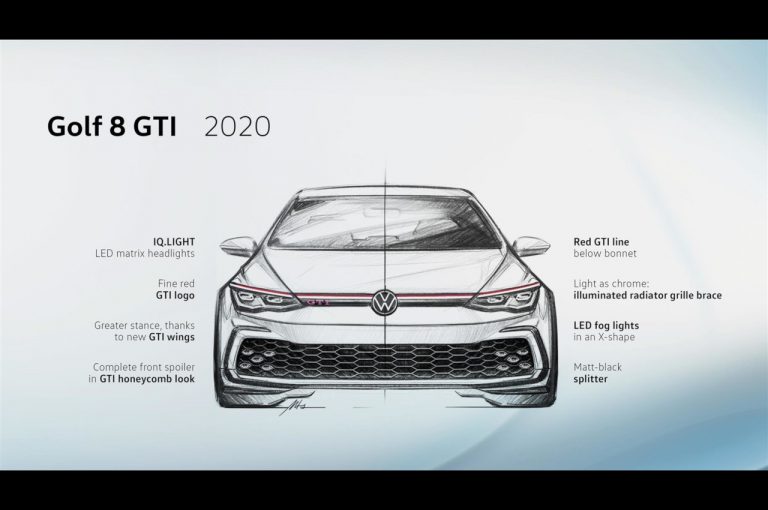 Volkswagen Golf 8 GTI 2020: nuove immagini ufficiali