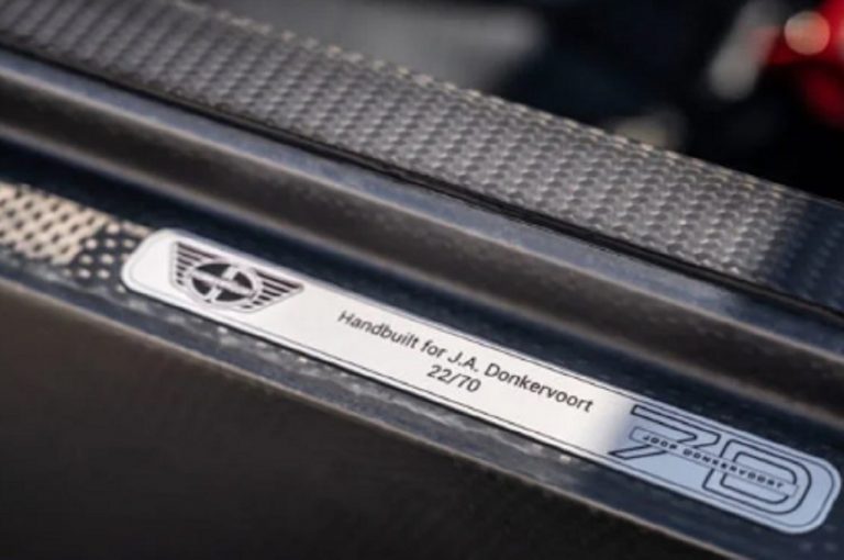 Donkervoort D8 GTO-JD70 2020: immagini ufficiali