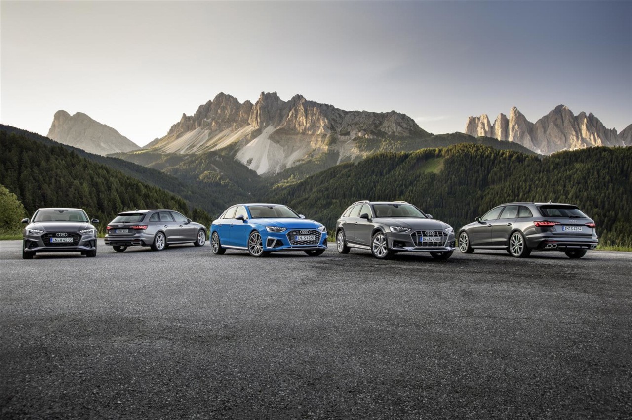 Audi A4, A4 Avant e A4 Allroad quattro 2020: nuove immagini ufficiali