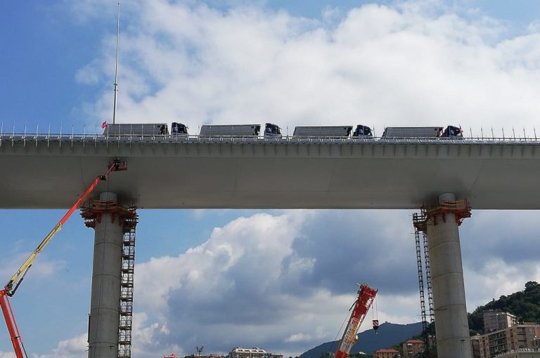 Ponte di Genova, collaudi statici luglio 2020: immagini ufficiali