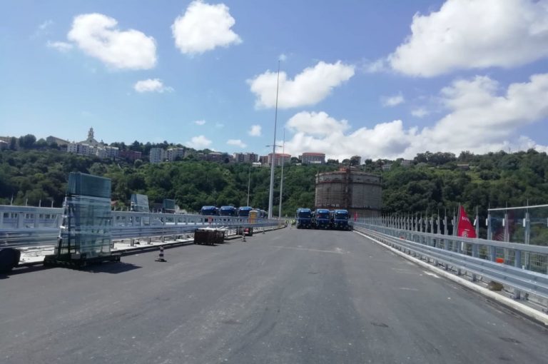 Ponte di Genova, collaudi statici luglio 2020: immagini ufficiali