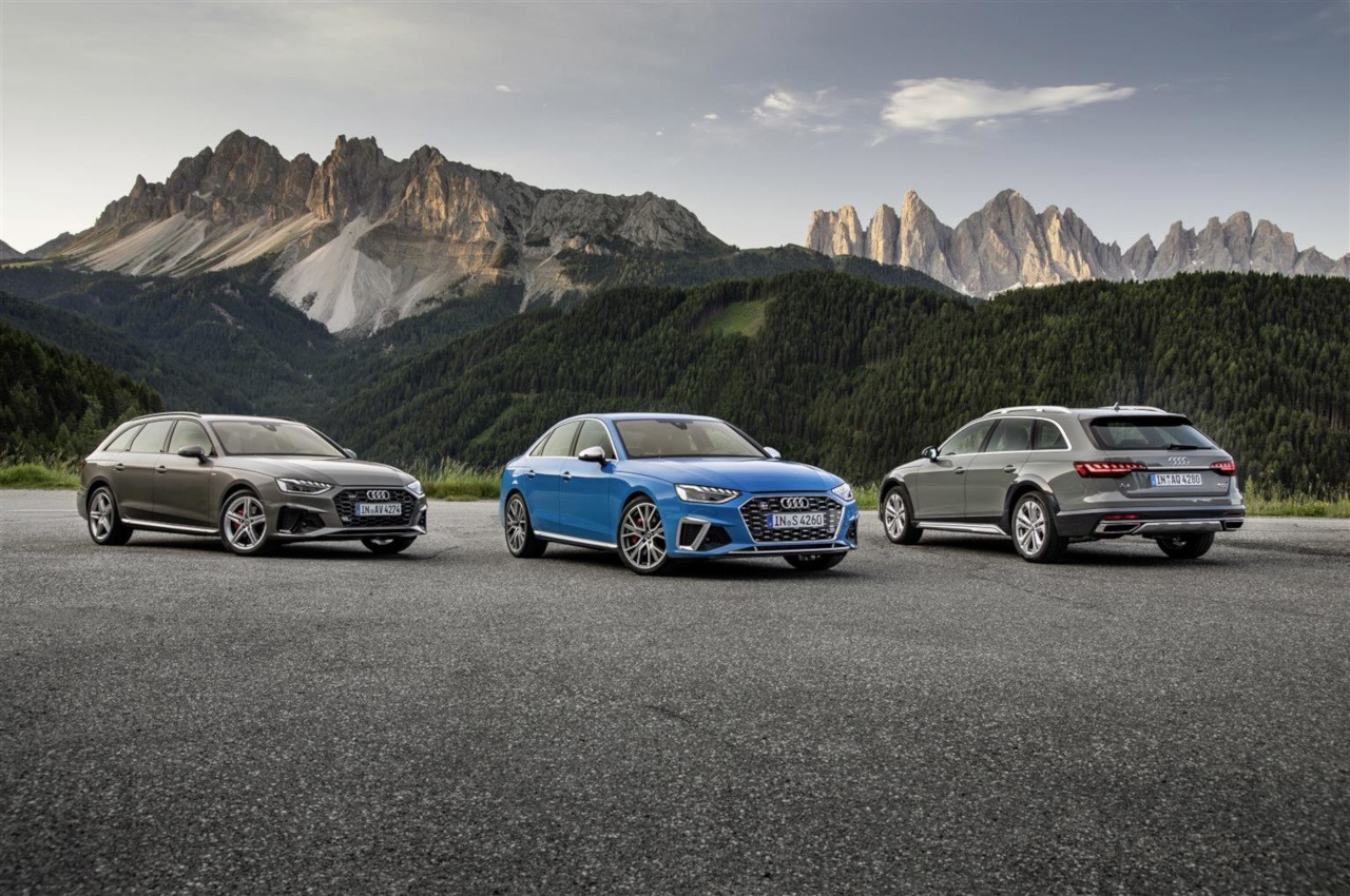 Audi A4, A4 Avant e A4 Allroad quattro 2020: nuove immagini ufficiali