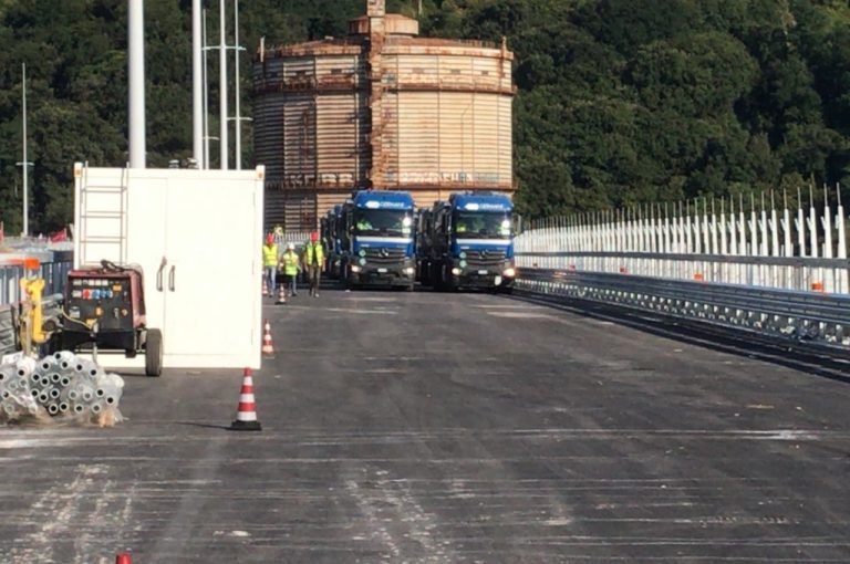 Ponte di Genova, collaudi statici luglio 2020: immagini ufficiali