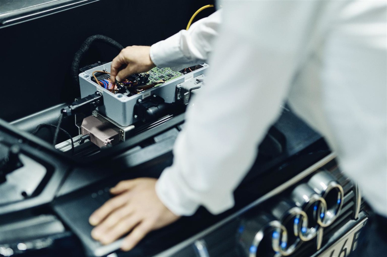 Audi, nuova tecnologia di carica bidirezionale: immagini ufficiali