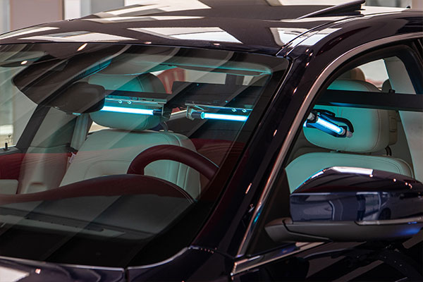 Colibrì UVC, sanificazione auto: immagini ufficiali