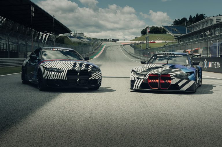 Bmw M4 Coupé 2021 e Bmw M4 GT3 2021: prime immagini ufficiali