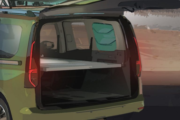 Volkswagen camper su base Caddy: render ufficiali