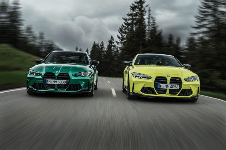 Bmw M3 berlina e Bmw M4 Coupé 2021: immagini ufficiali