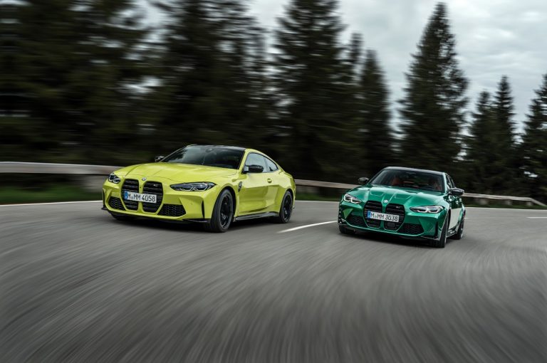 Bmw M3 berlina e Bmw M4 Coupé 2021: immagini ufficiali