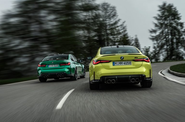 Bmw M3 berlina e Bmw M4 Coupé 2021: immagini ufficiali