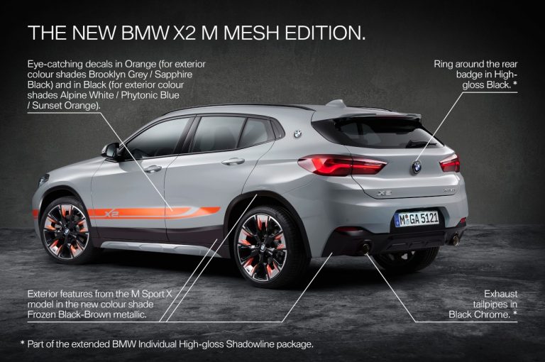 Bmw X2 M Mesh Edition 2021: immagini ufficiali