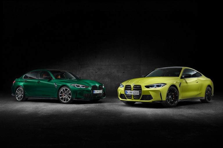 Bmw M3 berlina e Bmw M4 Coupé 2021: immagini ufficiali