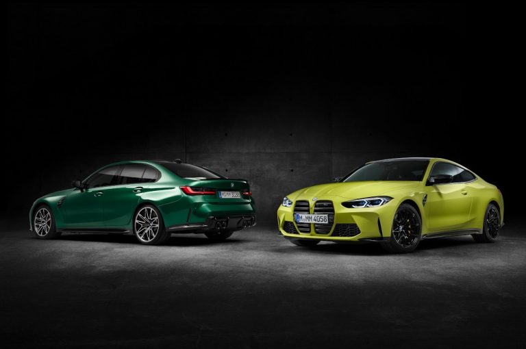 Bmw M3 berlina e Bmw M4 Coupé 2021: immagini ufficiali