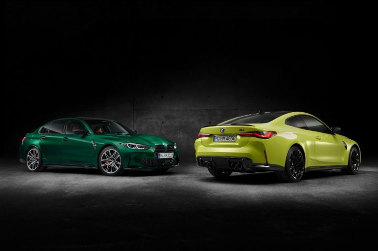 Bmw M3 berlina e Bmw M4 Coupé 2021: immagini ufficiali
