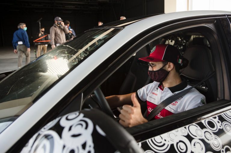 Alfa Romeo Gta, test a Balocco con Räikkönen e Giovinazzi