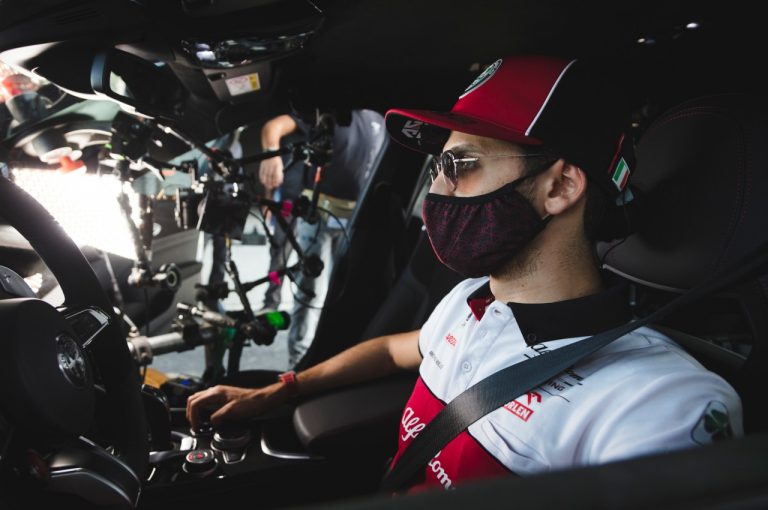 Alfa Romeo Gta, test a Balocco con Räikkönen e Giovinazzi