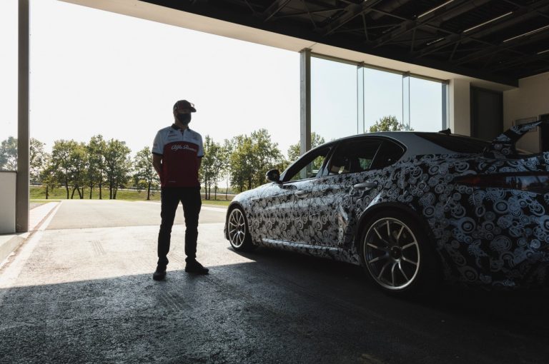 Alfa Romeo Gta, test a Balocco con Räikkönen e Giovinazzi