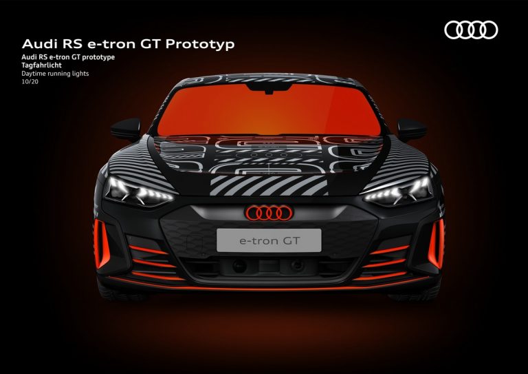 Audi RS e-tron GT: le immagini del prototipo