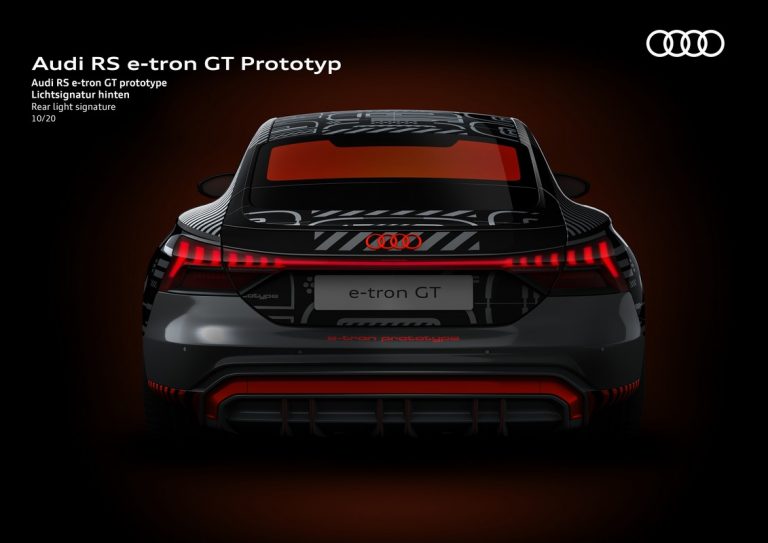 Audi RS e-tron GT: le immagini del prototipo