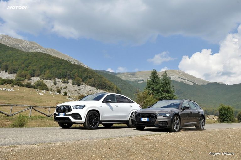 Audi A6 Allroad 55 TDI e Mercedes GLE Coupe 53 AMG: la prova su strada