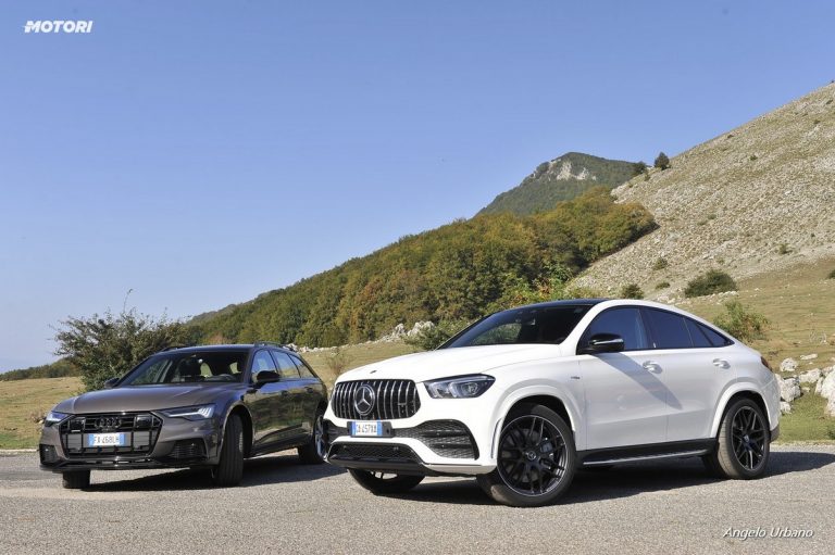 Audi A6 Allroad 55 TDI e Mercedes GLE Coupe 53 AMG: la prova su strada