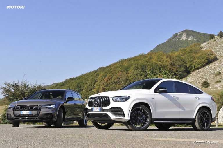 Audi A6 Allroad 55 TDI e Mercedes GLE Coupe 53 AMG: la prova su strada