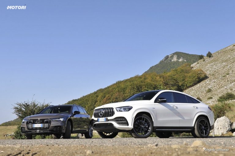 Audi A6 Allroad 55 TDI e Mercedes GLE Coupe 53 AMG: la prova su strada