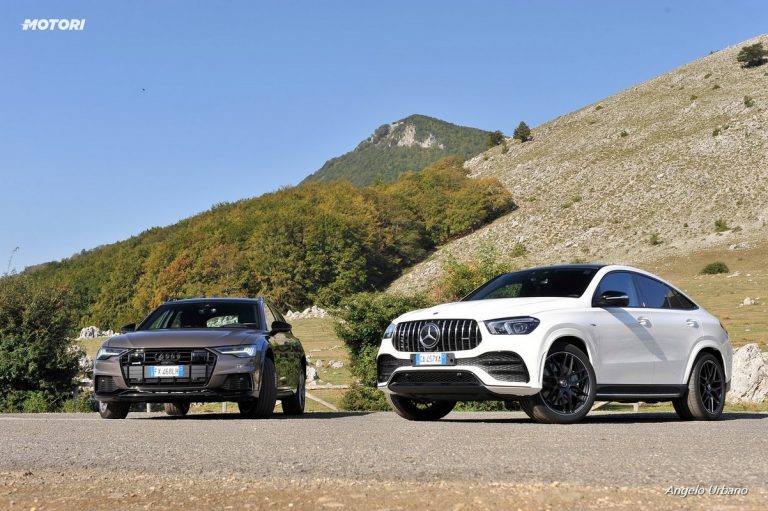 Audi A6 Allroad 55 TDI e Mercedes GLE Coupe 53 AMG: la prova su strada