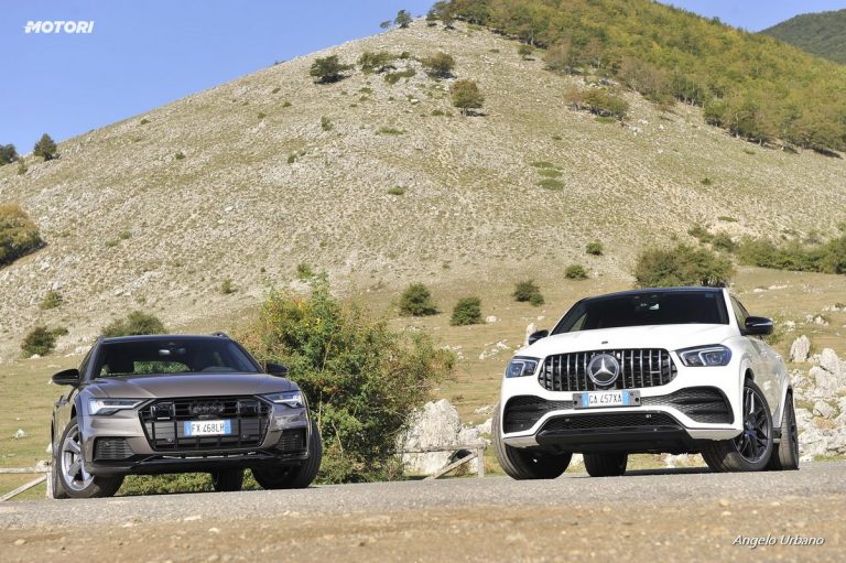 Audi A6 Allroad 55 TDI e Mercedes GLE Coupe 53 AMG: la prova su strada