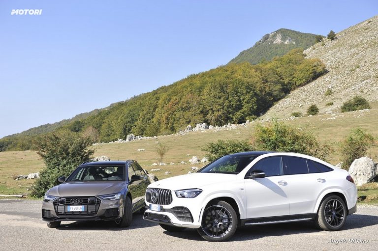 Audi A6 Allroad 55 TDI e Mercedes GLE Coupe 53 AMG: la prova su strada
