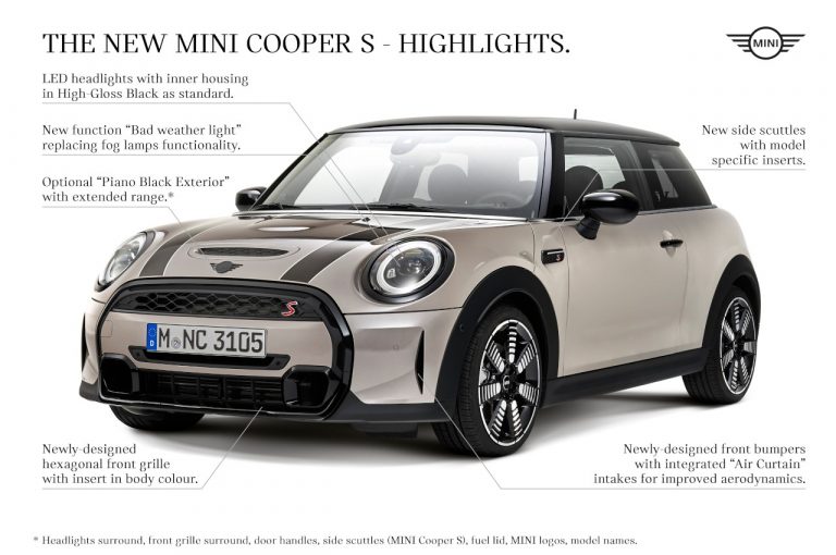 Mini 3 porte, Mini 5 porte e Mini Cabrio 2021: immagini ufficiali