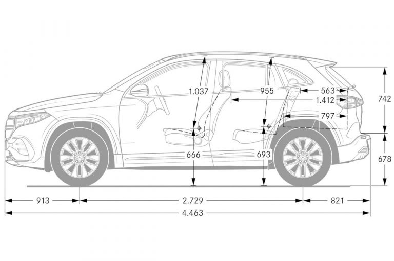 Mercedes EQA 250 2021: nuove immagini ufficiali