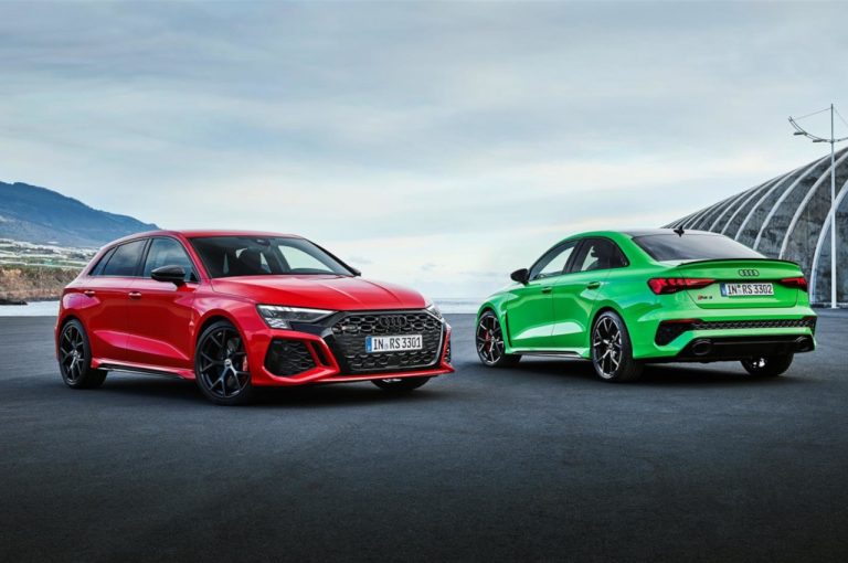 Audi RS3 berlina e Sportback 2022: immagini ufficiali