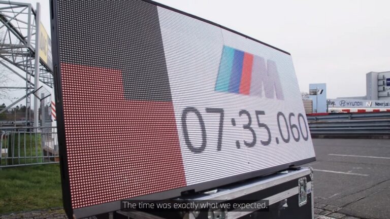 BMW M3 Touring: le immagini del record al Ring