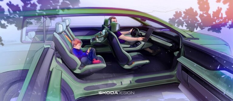 Skoda Vision 7S: le immagini del concept