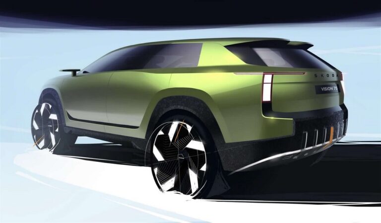 Skoda Vision 7S: i bozzetti