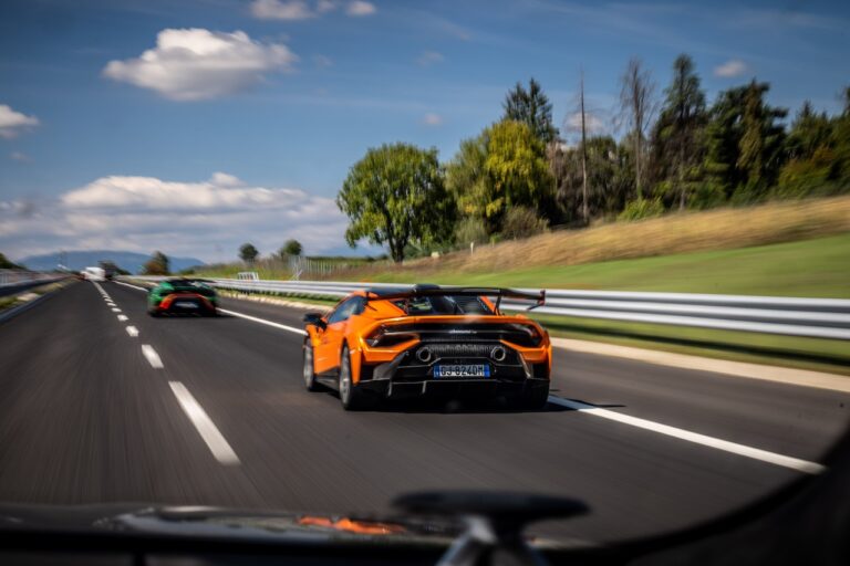 Lamborghini Huràcan STO: le immagini del viaggio al Red Bull Ring