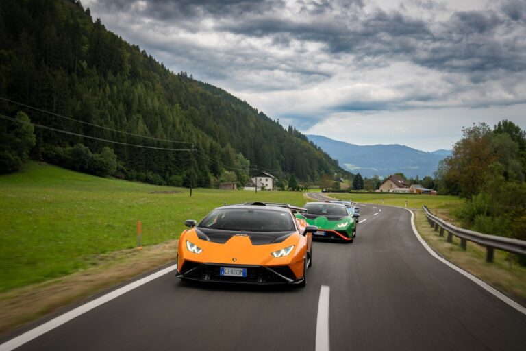 Lamborghini Huràcan STO: le immagini del viaggio al Red Bull Ring