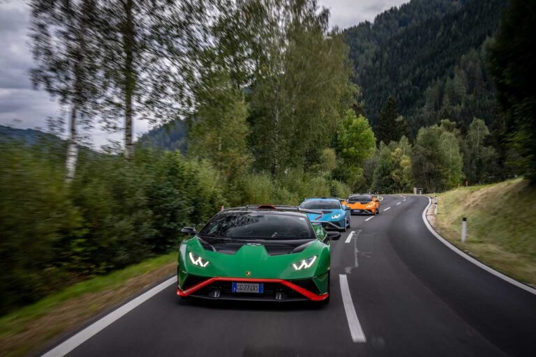 Lamborghini Huràcan STO: le immagini del viaggio al Red Bull Ring