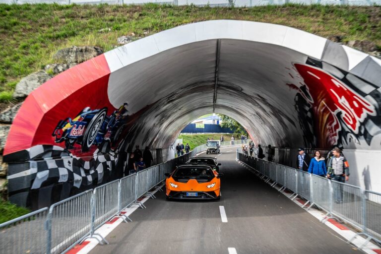 Lamborghini Huràcan STO: le immagini del viaggio al Red Bull Ring
