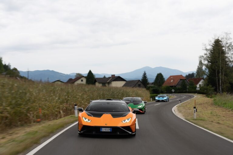 Lamborghini Huràcan STO: le immagini del viaggio al Red Bull Ring