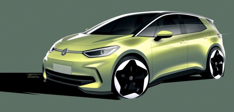 Volkswagen ID.3: i bozzetti del restyling