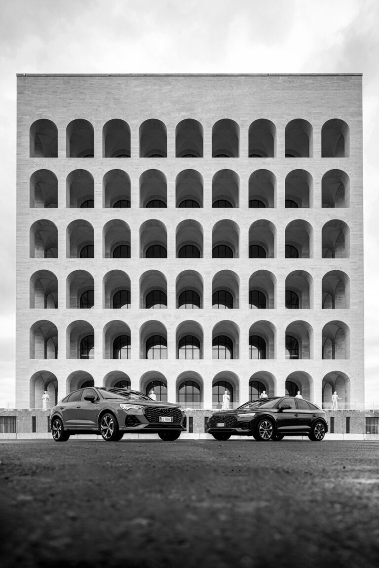 Audi Indentity Black: le foto del test a Roma