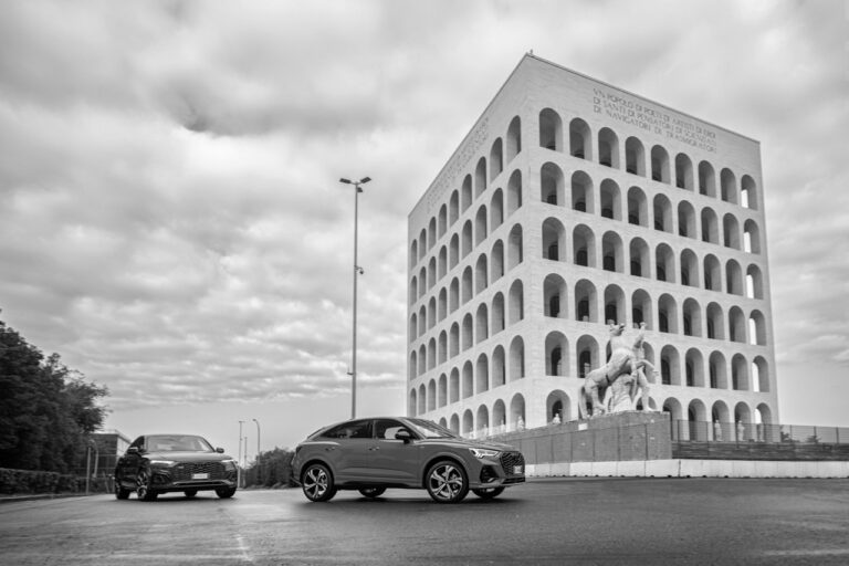 Audi Indentity Black: le foto del test a Roma