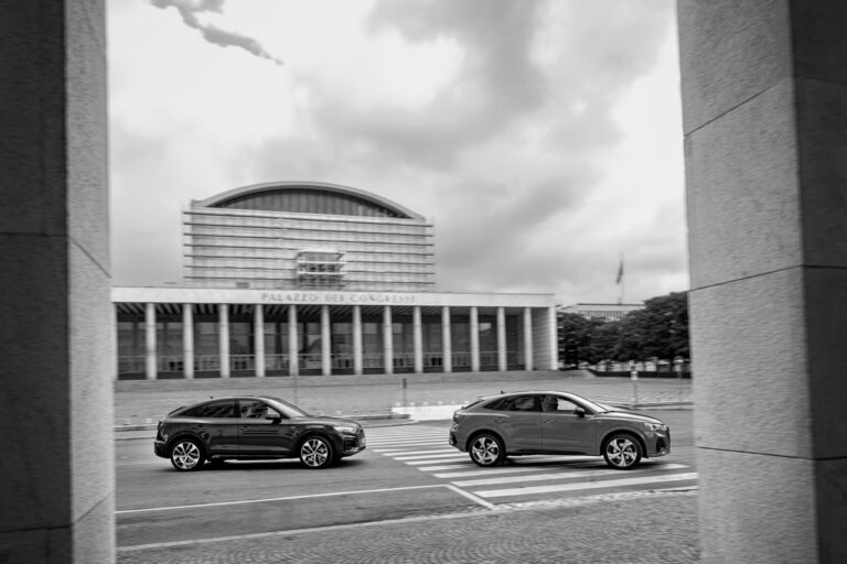 Audi Indentity Black: le foto del test a Roma
