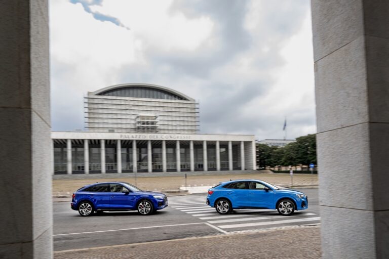 Audi Indentity Black: le foto del test a Roma
