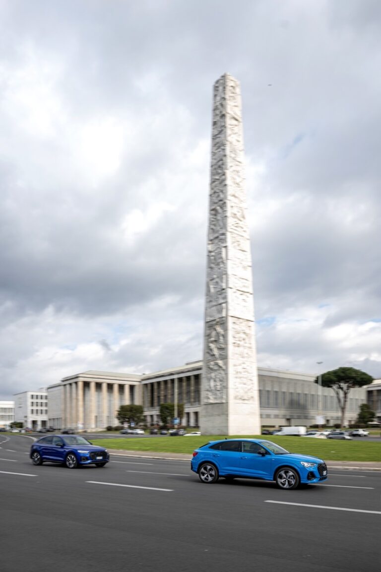 Audi Indentity Black: le foto del test a Roma